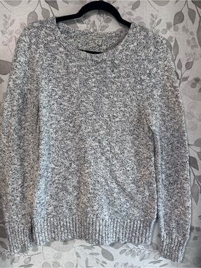L.L. Bean Marled Gray Crewneck Sweater